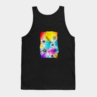 Rainbow Blooms Tank Top